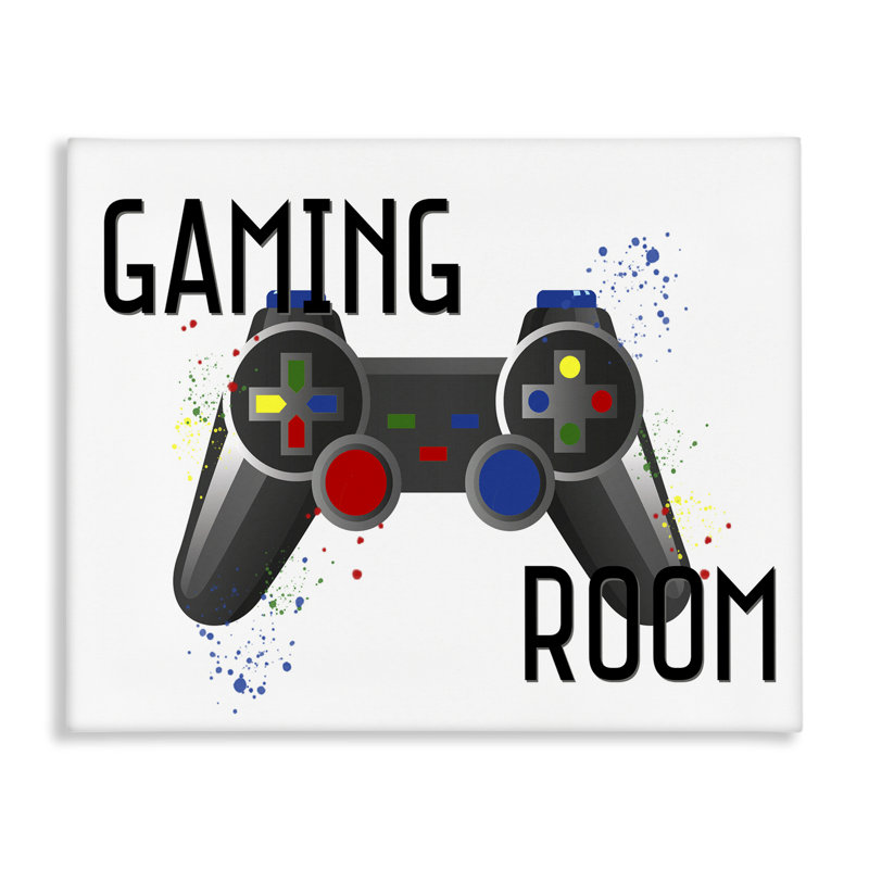 Toile de contrôleur moderne Gaming Room, design par Kim Allen, H 16 po x l 20 po