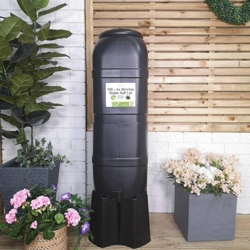 Samuel Alexander Weather Resistant Plastic Rain Barrel