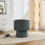 Fauteuil demi-tonneau pivotant en similicuir-357857938