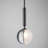 Bolla - Pendant - Black - 1-Light