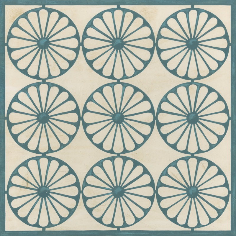 Floral Trellis V by June Erica Vess - Wrapped Canvas Print, 76cm H x 76cm W