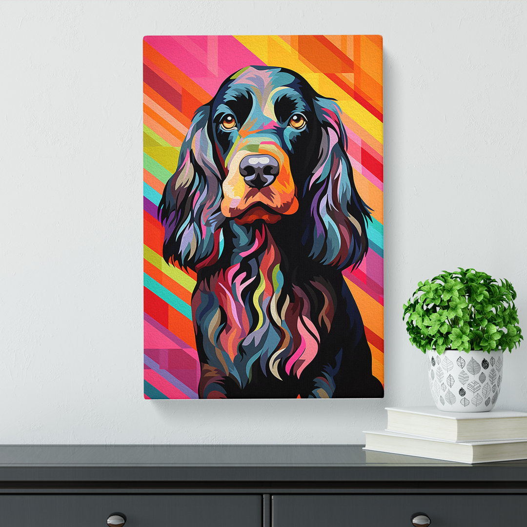Cocker Spaniel Op No.2 - Wrapped Canvas