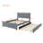 Velvet Upholstered Platform Bed with Trundle-106492949-129220312