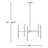Jamir 10 - Light Dimmable Sputnik Modern Linear Chandelier-69559499