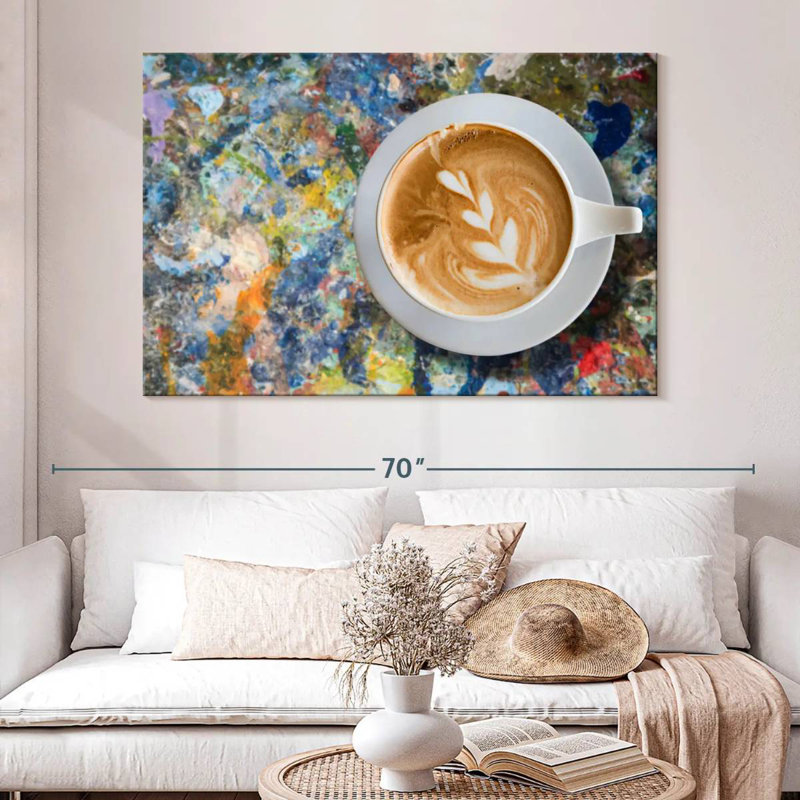 Yarlin Creative Latte Coffee, 34" H x 51" W
