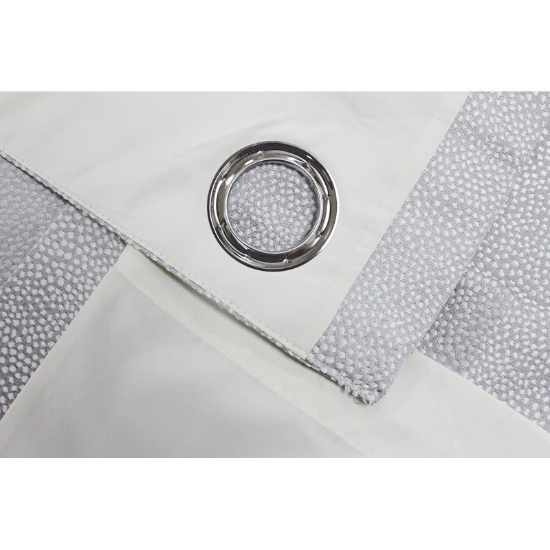 Pendleton Room Darkening Curtain Pair, Silver, 229 W x 183 D cm