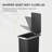 EKO 45L+45L Slim Step Trash Can 2-Pack with Soft Close Lid and Built-In Wheels, Black