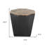 Table de bout 21 po en bois massif noir
