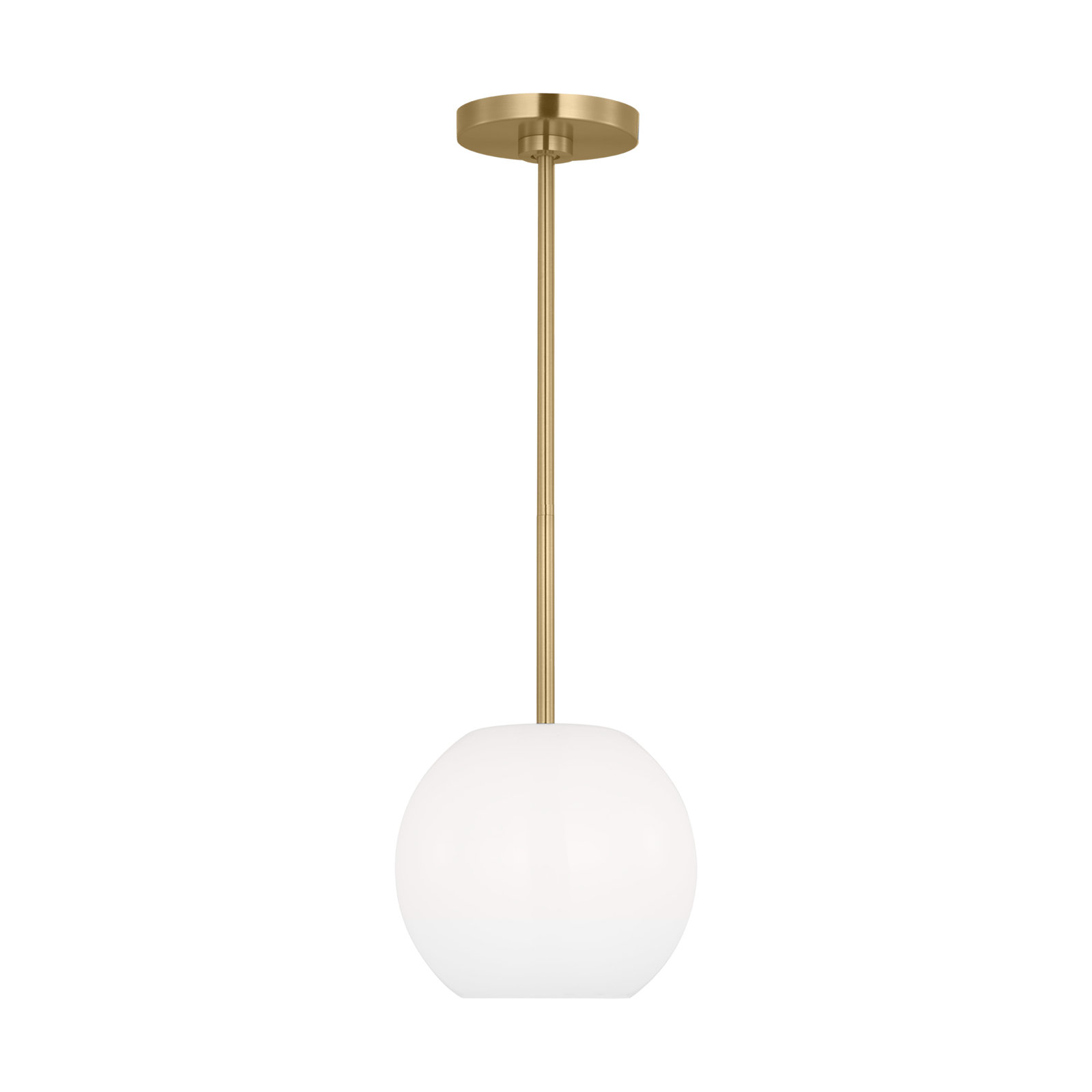 Frans Single Light Glass Dimmable Pendant, Yes, Satin Bronze