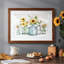 Sunflower Extravaganza, reproduction d'art encadrée-664240314-664240317