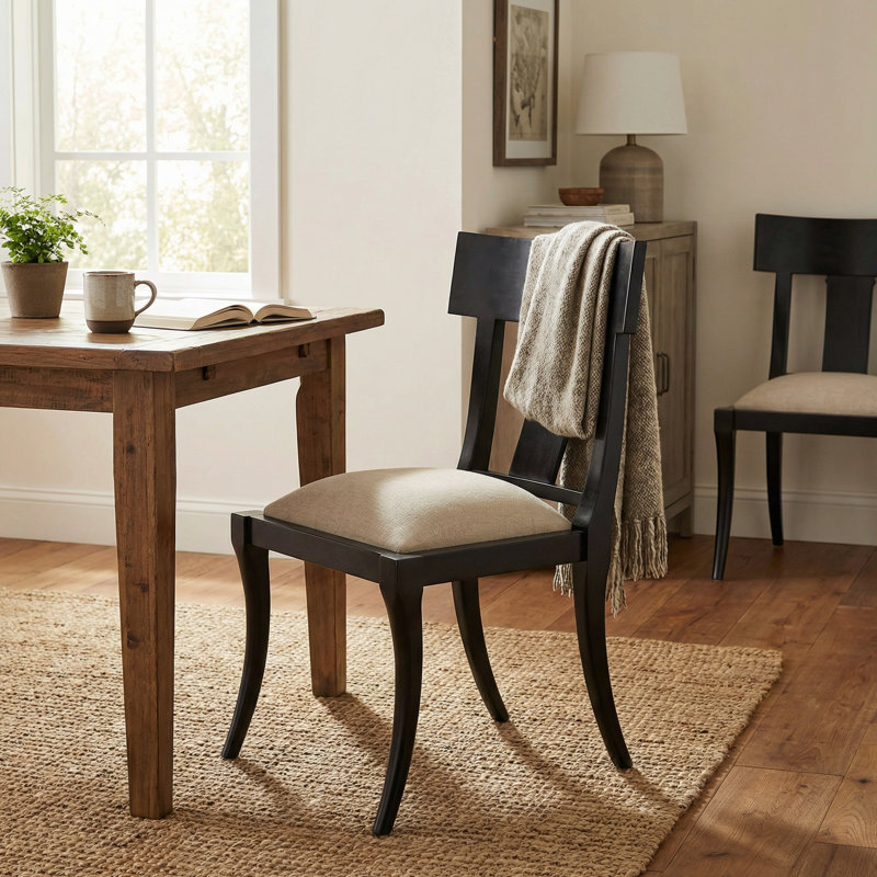 Athena Upholstered Dining Chair, Pale