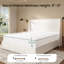 High Headboard Platform Bed Frame Made Of Sherpa-413045980-413045983