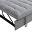 Canapé futon moderne et fonctionnel avec causeuse en velours avec lit escamotable, dossier inclinable réglable, coussins décoratifs, poches, idéal pour le salon-538083299