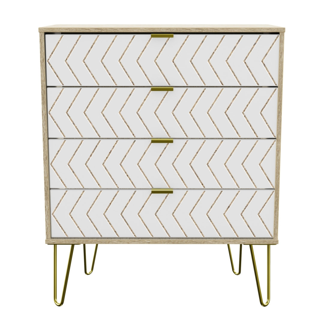 Fully Assembled Pawcatuck 4 Drawer 76.5Cm W Chest of Drawers
