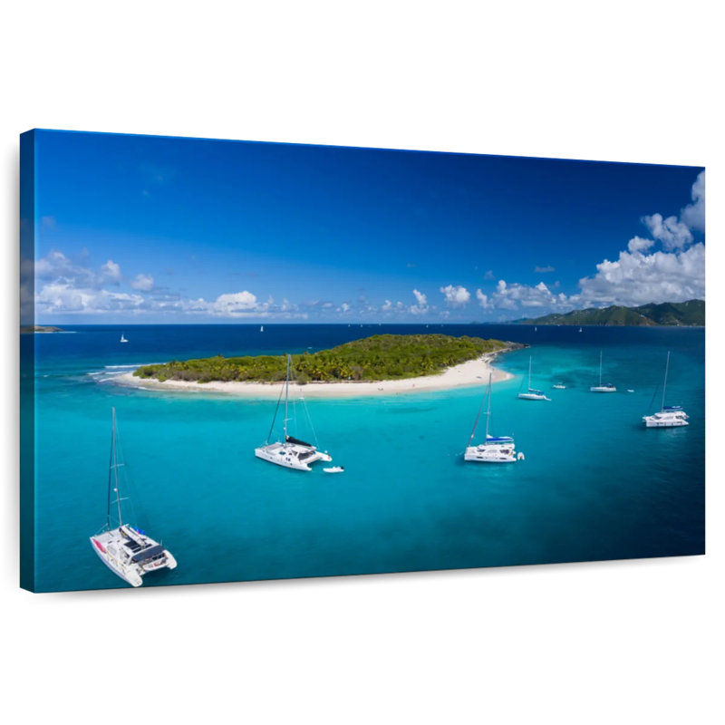 Sandy Cay British Virgin Island, 8" H x 12" W
