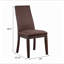 Chaise de salle à manger chocolat et espresso (ensemble de 2)