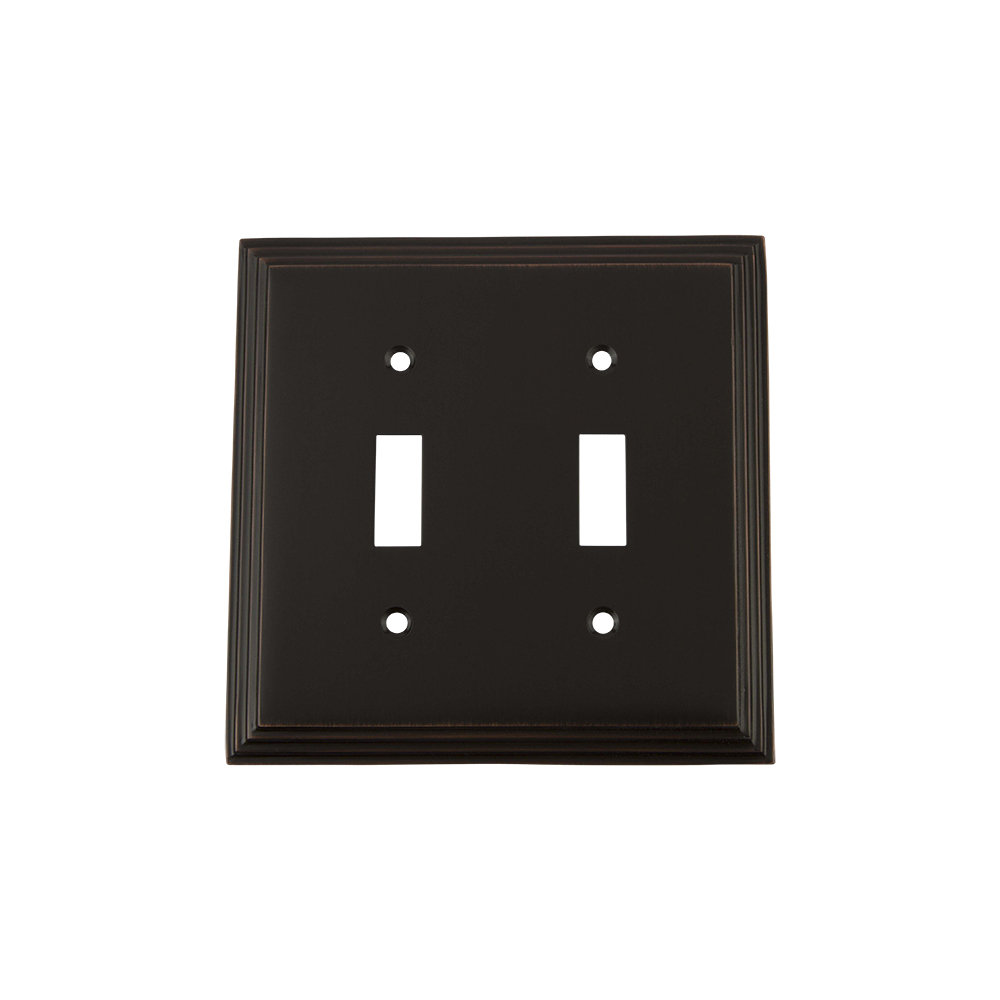Deco 2-Gang Toggle Light Switch Wall Plate Nostalgic Warehouse 
