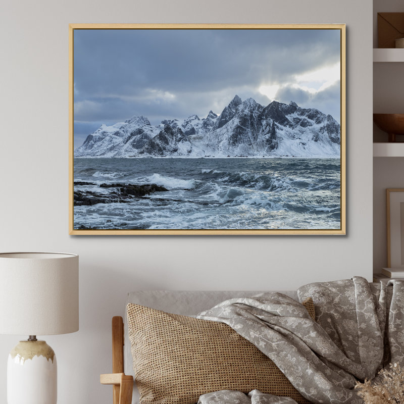 Dans le désert de l'Alaska I, Cadre naturel flottant, H 34 po x l 44 po x P 1,5 po