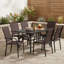 Ensemble de 6 fauteuils de salle à manger d'extérieur robustes et empilables pour la terrasse-314562499-314562509