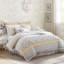 Ensemble d'édredon 9 pièces en percale jaune