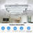 Modern Led Crystal Ceiling Light Three-tier Square 6500k 4880lm Suitable For Living Room, Bedroom, Kitchen, Balcony, Basement And Office 14.6-inch Ceiling Base (non-dimmable)-323034669