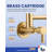 ARCORA Brass Wall Mounted Pot Filler Kitchen Faucet with Double-Handle-93592480