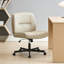 Fauteuil de bureau de 23,2 po de large à mi-dossier et à hauteur réglable avec accoudoirs et siège réglable