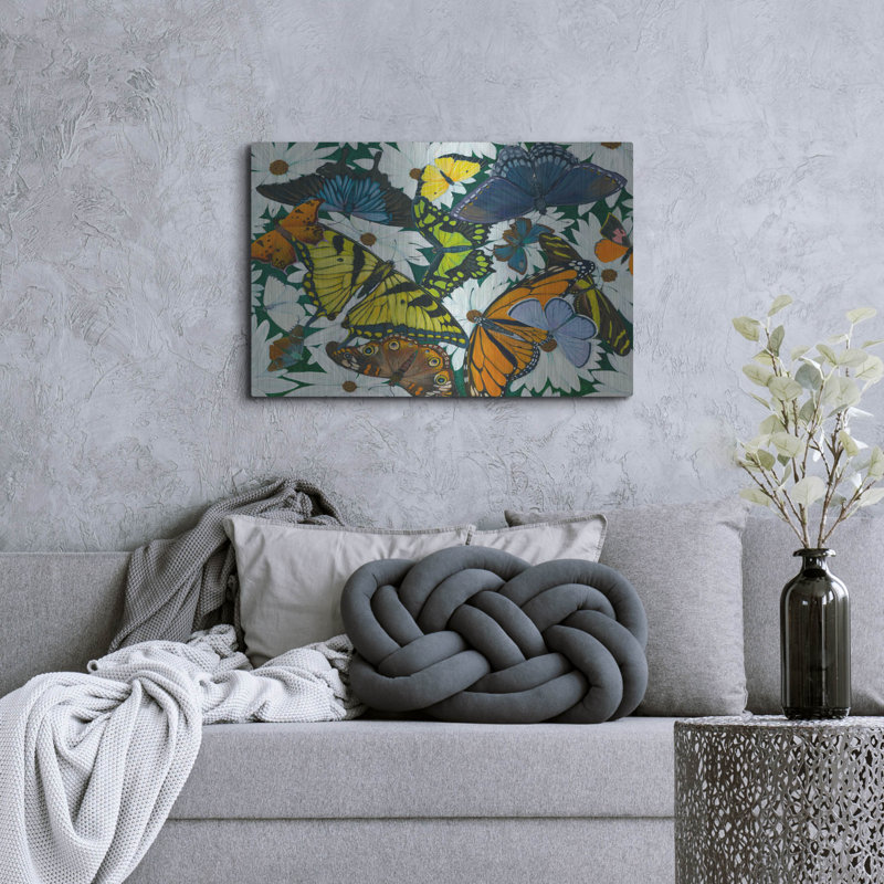 «Butterfly Collage» par Tim Marsh sur, H 24 po x l 36 po