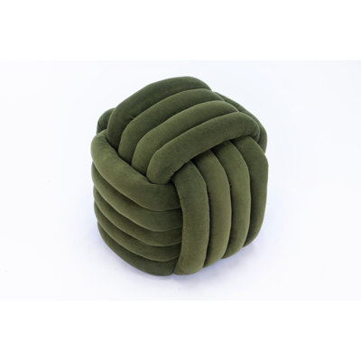 060-Chenille Fabric Modern Knot Design Ottoman Makeup Stool Footstool, Comfortable And Stylish Seat For Living Room, Bedroom