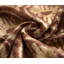 Coussin en velours de soie rose terre cuite noué à la main - 20 x 20 ikat Ogee