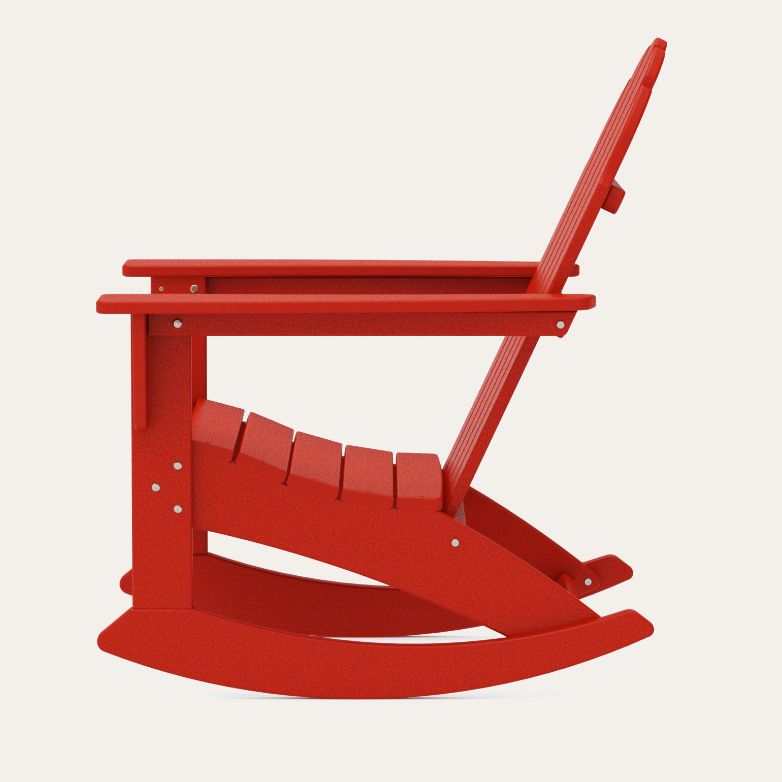POLYWOOD® Vineyard Rocking Adirondack Chair, Sunset Red