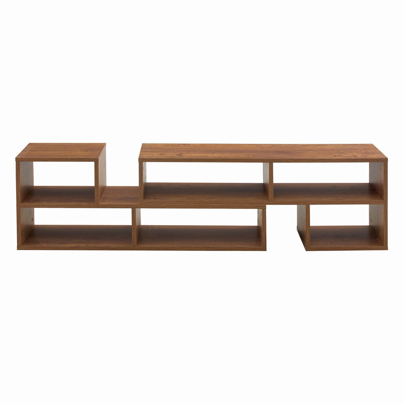 Versatile Cube TV Stand with Open Storage and Adjustable Length for Multiple Spaces