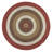 Talkington Geometric Handmade Braided Terracotta Area Rug-1115672637