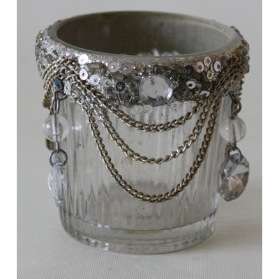 2'' H Glass Tabletop Votive Holder