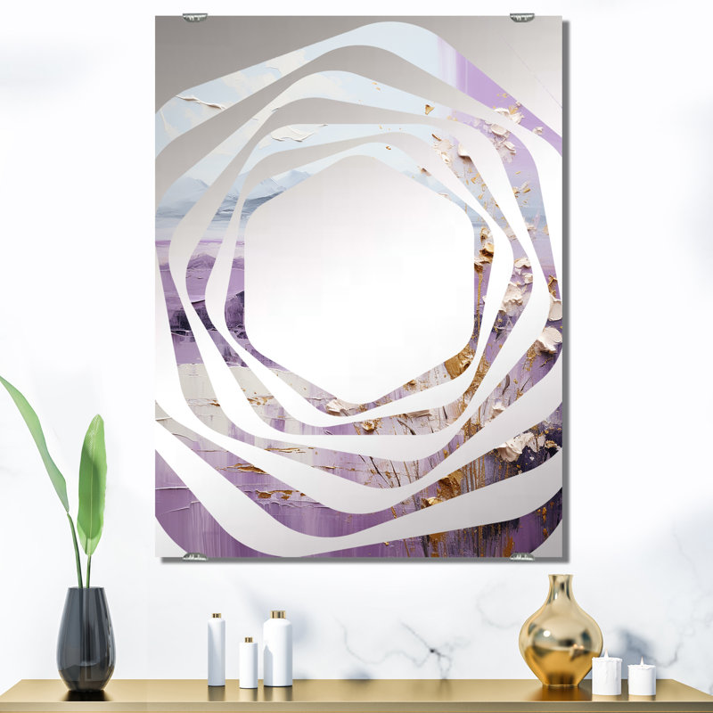 Miroir mural Schmitz - Abstract Landscape MIR140644, 40 po x 30 po