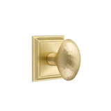Emtek Privacy Interior Mortise Set w/ Wilshire Rosette & Hammered Egg Knob (RH)