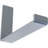 2"W x 10"D x 6 1/2"H Steel Hanging Shelf Bracket, Antiqued Warm Silver-889515840-933098873