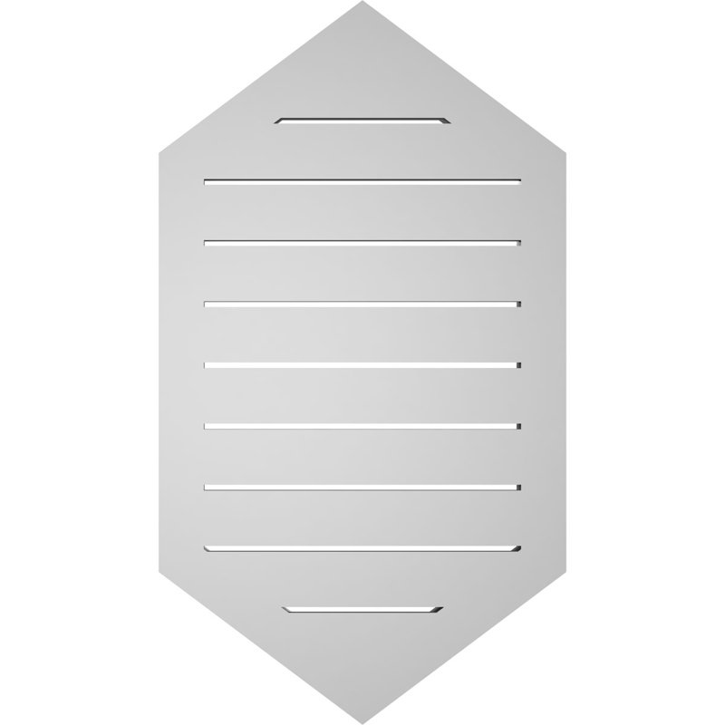 Pente verticale verticale en uréthane 9 pi, H 32 po x l 18 po x P 1,5 po