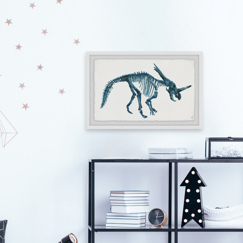 «Dino Skeleton», reproduction encadrée Roldao, H 8 po x l 12 po x P 1,5 po