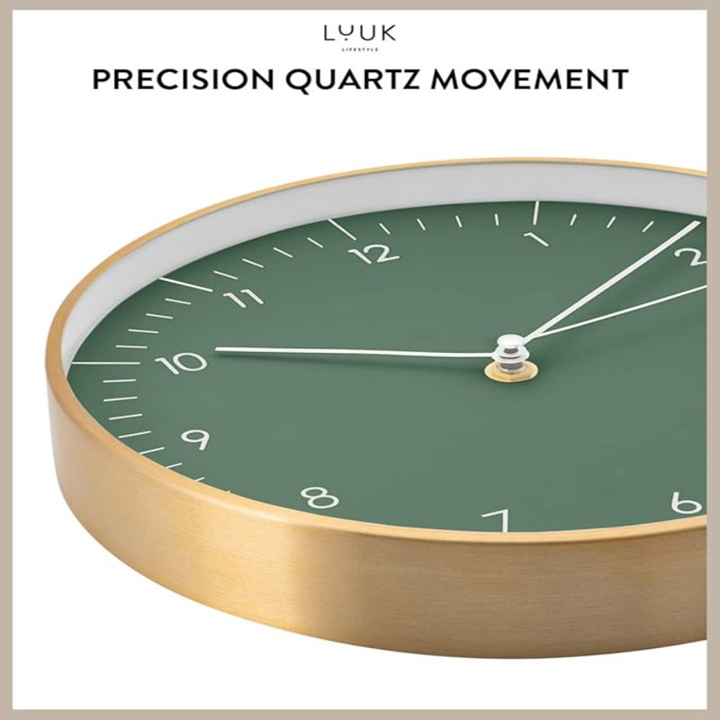 Horloge murale avec mouvement silencieux sans tic-tac LUUK