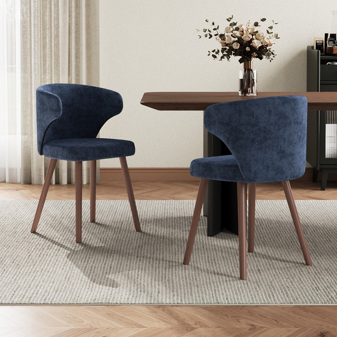 49cm H Upholstered Wing Back Accent