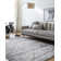 Yannet Geometric Gray Area Rug
