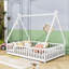  Lit double en bois avec porte-869445991