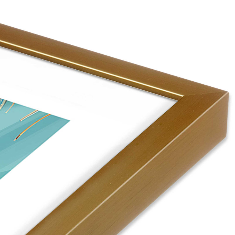 «Endless Coastline», reproduction d'art, Or poli, H 9,25 po x l 11,25 po