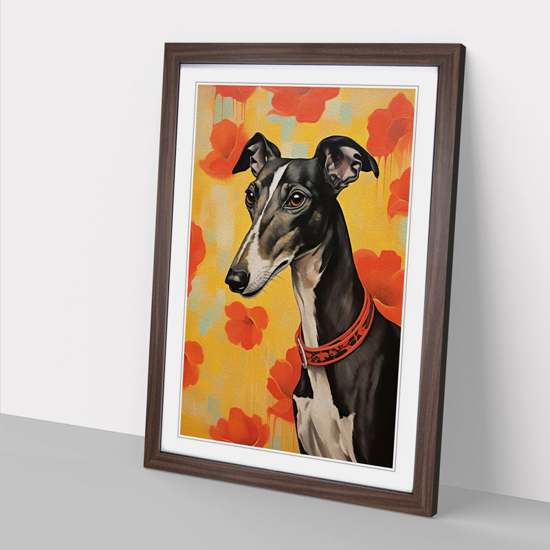 Greyhound Informel - Framed Print