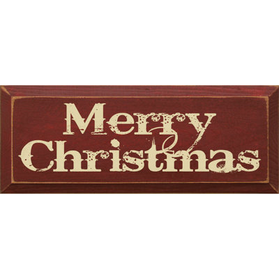 Merry Christmas Textual Art Plaque