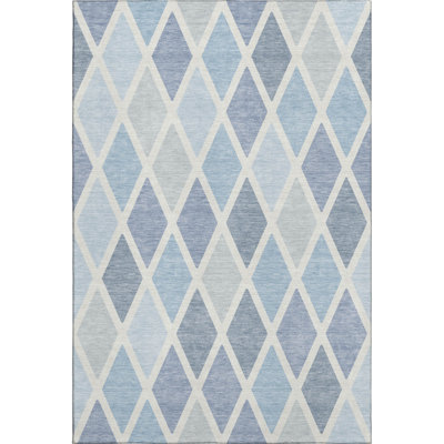 Premium Machine Washable Prisco Sky Rug