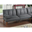 Canapé modulaire en polyfibre bleu gris-121052830