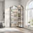 Corner Bookshelf Arched Bookcase, L Shaped Bookshelf Industrial Corner Shelf-537917013