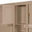 Double lit escamotable mural simple avec armoires et tablettes, gris antique